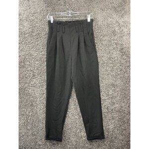 Bebop Women's Black Pleated Pull On Baggy Leg Dress Pants Size Small